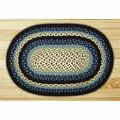 Capitol Earth Rugs Blueberry-Creme Jute Braided Rug 02-312